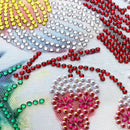 2Pcs Special Shaped Diamond Painting Diy 5D Partial Drill Cross Stitch Kits