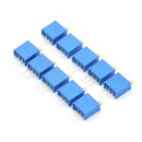 10Pcs Blue 103 10K Ohm 3296W Trim Pot Trimmer Potentiometer ME