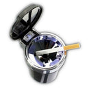 Car Storage Ashtray Portable LED Blu-ray Ashtray Car Cigarette Holder Trash Can
