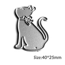DIY Cat-shaped Cutting Dies Stencil Scrapbooking Embossing Template Craft