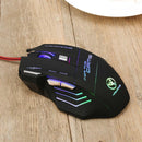 5500DPI USB Wired Gaming Mouse 7Buttons Opitical Ergonomics Laptop PC Mice