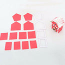 4PCS Gingerbread House Mold Cookie Cutter Chocolate Bake Mould Christmas Gif NTE