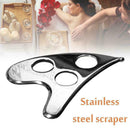 Stainless Steel Scraping Body Guasha Board Scrapper Plate Massage L0Z2