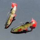 5Pcs Soft Bait Lead Head Fish Lures Bass Fishing Tackle Sharp Hook T Tail N1Q8
