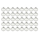 40x 12mm Cabochon Cameo Base Tray Setting Bezel Blank for DIY Jewelry Making