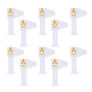 10pcs/set Plastic Nail Repair Clip Nail Tips Reshape Tool Nail Pincher White