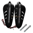 7/8" Dirtbike ATV Motorcycle Brush Bar Hand Guard Handguard LED Light Black