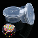 10pcs Round Food Containers Plastic Clear Storage Deli Pots w/ Lids Takeaway Box