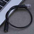 2pc 3.5mm Stereo Audio Headset to Cisco Jack Female to Male RJ9 Plug Adapte R2V7