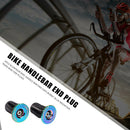 2x Burnt Blue Bike Handle Bar End Cap Aluminum Alloy MTB Road Bike End Plug