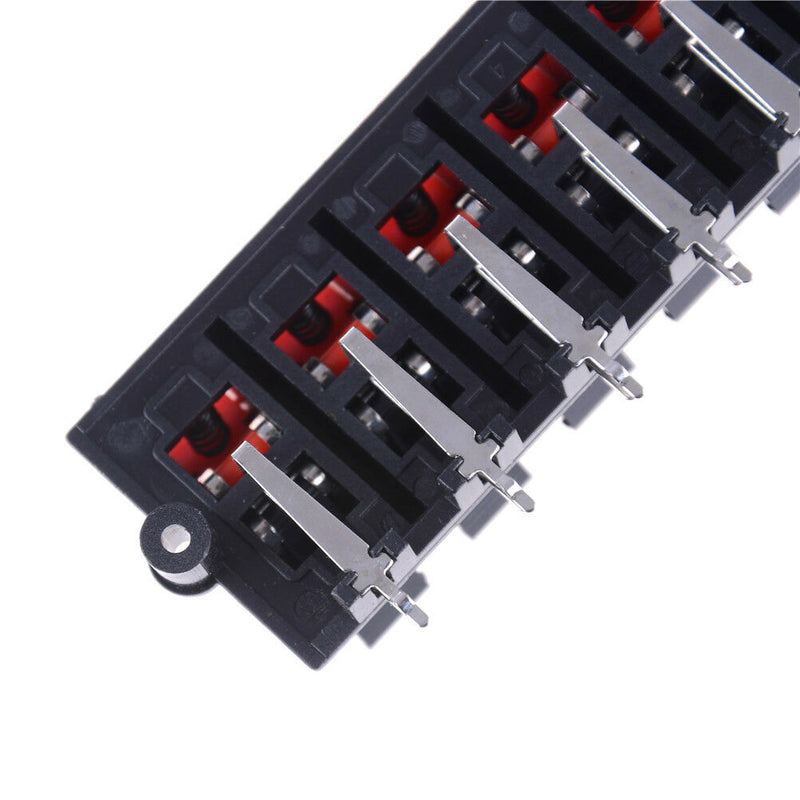 12 Way 2 Row Push Release Connector Plate Stereo Speaker Terminal Strip Block JR