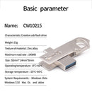 2 In 1 Otg Type-C Usb 3.0 Flash Drive 32Gb Capacity U Disk Memory Stick Pen O5I9