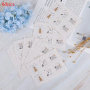 60Pcs Merry Christmas Golden Bear Deer Packaging Sealing Label Kraft StickerB3C