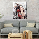 Painting By Numbers Kit DIY Charming Woman Canvas Oil Art Picture Craft