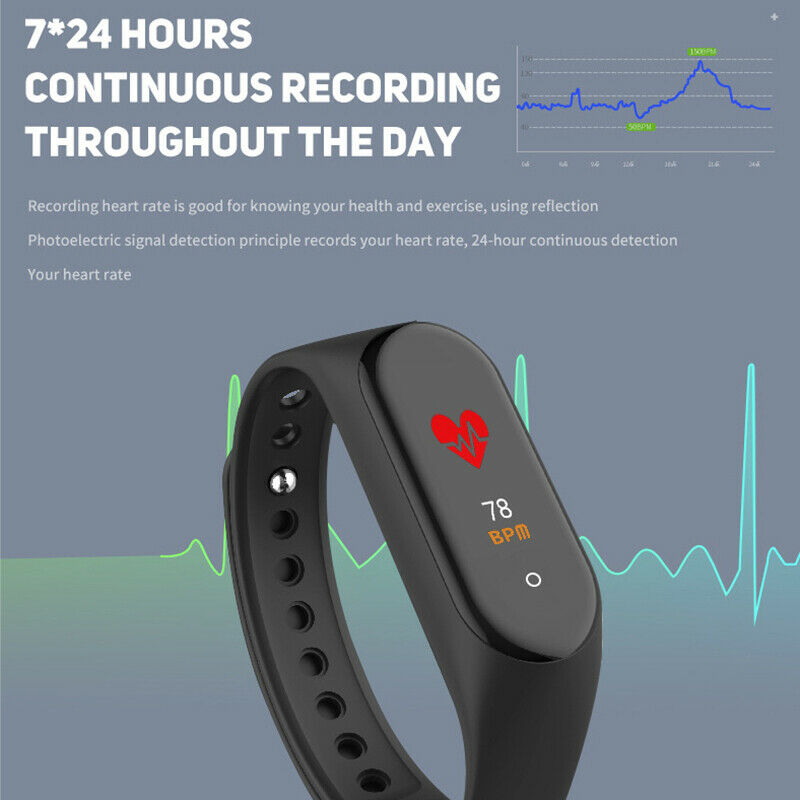 M4 Smart Band Wristband Health Heart Rate Blood Pressure Health Rate Monito X5J2