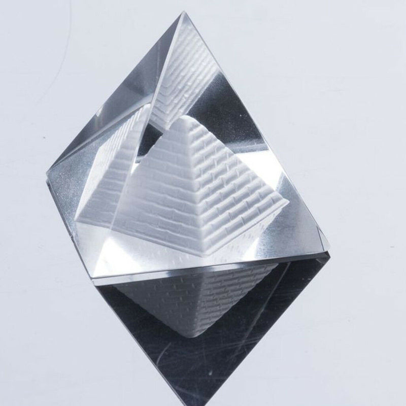 1.57inch Clear Crystal Pyramid (No Stand) Kids Boys' Girls' Bedroom Decor