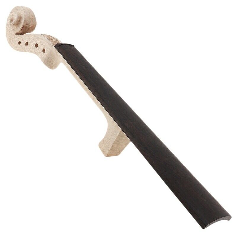 4/4 Size Maple Violin Neck Ebony Fingerboard Violin DIY Kit with Hand Carve