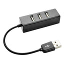 4 USB 2.0 Multi HUB Splitter 480M USB Expander for Desktop Laptop (Black) A