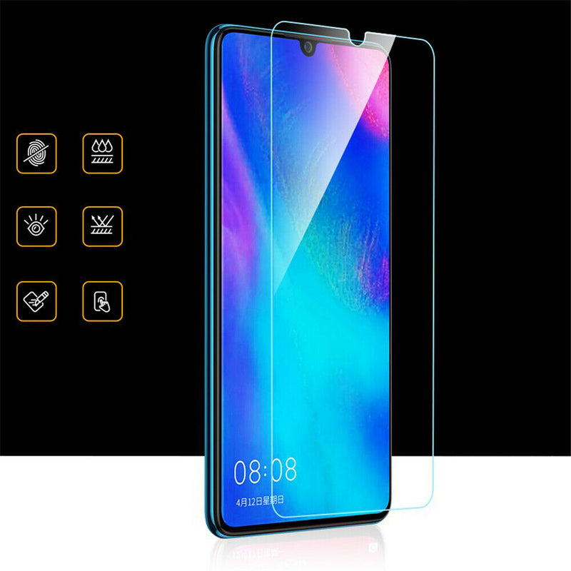 9H Hardness Protective Tempered Glass Screen Protector Film Bumper f. Huawei P30