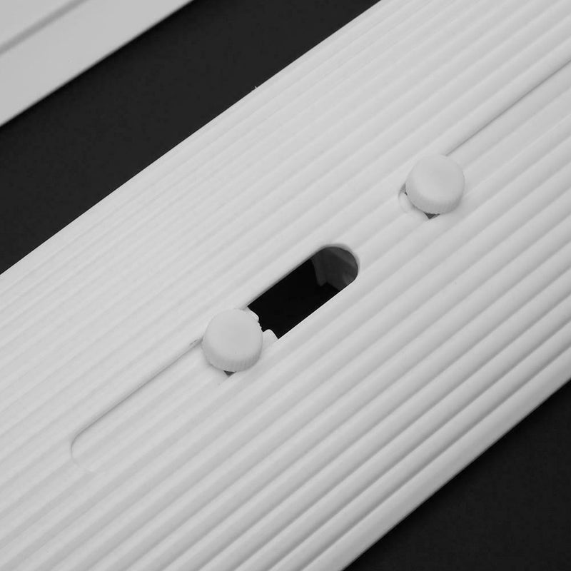 Adjustable Air Conditioner Cover Windshield Air Conditioning Baffle (White) A