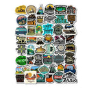 50X Wholesale Skateboard Camping Travel Stickers Vinyl Luggage Decals Stickers