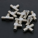 10-Pack 3-way F-Type Coax Cable Splitter Combiner Female to 3 Female for Vi