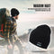Men Women Bluetooth Earphone Music Beanie Hat Winter Autumn Knitted Cap Black