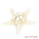 Natural Sea Star Girl Hair Stick Pins Lady Hair Clip Clamp Head Accessories
