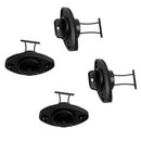 4Pcs 2.7cm Universal Black Hull Drain Plug with Screws for Kayak Canoes Boat