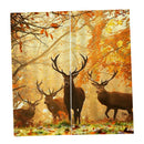 2 Panel Silky Blackout Window Curtain Darkening Thermal Bath Drape Deers