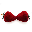 Small Strawberry Shape Jewelry Box Ring Earring Gift Cases Fruit Storage Red I1S