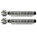 2x Wind Power 8 LED Car Daytime Running Light Fog Lamp Car DRL Driving Lamps- OZ