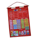 17.12x25" Learning Calendar with Weather Station Season for Kids Early Education