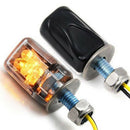 2Pcs LED motorcycle mini turn signal light blinker indicator lamp amber3cd