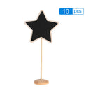 10pcs  Mini Rectangle Chalkboards Decorative Border Black Board with Stand