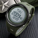 Skmei Men'S Watch Compass World Time Week Date Stopwatch Chronograph Led Di