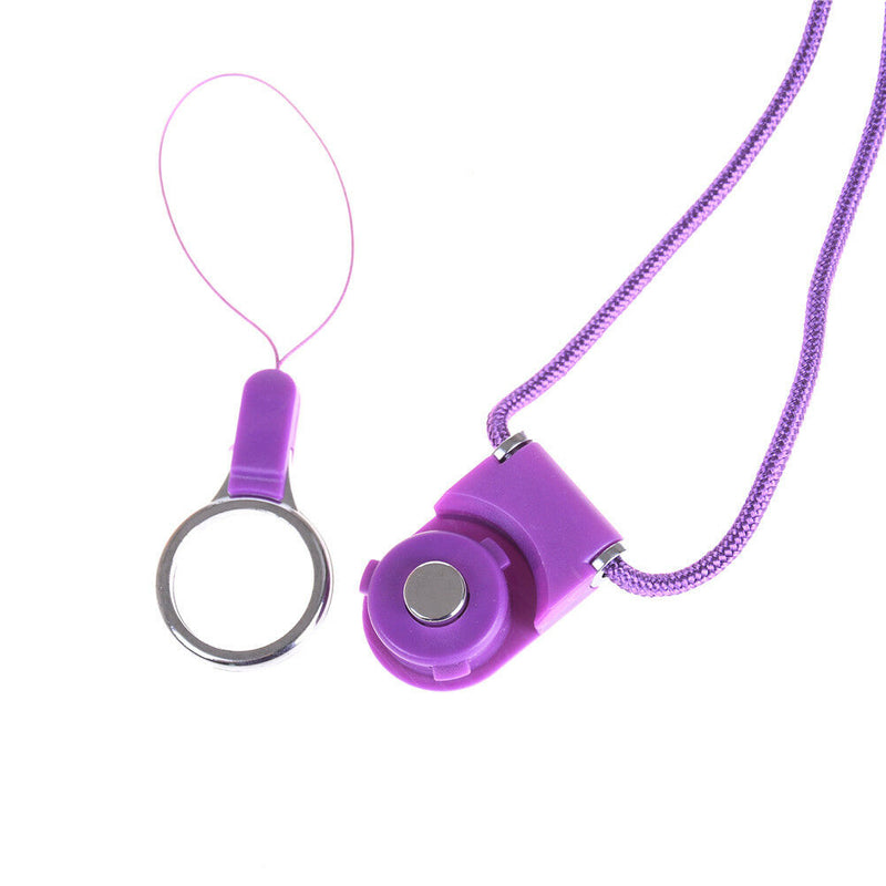 2pcs Candy Colour Cellphone String Lanyard Cord Anti-Drop Phone Straps  Z