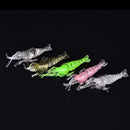 10pcs 4.8cm Shrimp Soft Prawn Tackle  Saltwater Bass Fishing Lures NO Hook OZ
