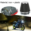 48mm Motorcycle Air Filter Mushroom Head Clamp-on Pod Filter Air Cleaner