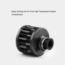12mm Carbon Car Oil Cold Air Intake Crank Case Turbo Vent Breather Pretty X1N1