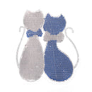 Sequins Lover Cat Patches on T-shirt Garment Sequined Applique Crafts FT