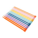 14pcs 7 Sizes Crochet Hook Single End DIY Striaght Kntting Hook 25cm Plastic