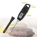 Black Foldable Digital Food Kitchen Cooking Meat BBQ Grill Thermometer To BZA