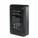 Lp-E5 Dual Battery Charger For  Eos Rebel Xs, Xsi, T1I, 1000D, 500D, 450D