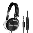 Foldable Deep Bass 3.5mm Wired Gaming Headphones for Phone/Computer black