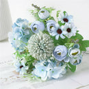 4Piece Artificial Flowers Real Touch Long Stem Wedding Bouquet Flowers