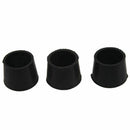 Rubber Furniture Crutch Feet Stool Chair Leg Tip Pad 12Pcs Black L3D6