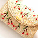 Weave Embroidery Cherry Chain Women Messenger Bags Bohemian Style Mini Wome U6Z4