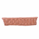 2pc Rattan Plastic Basket Cutlery Basket Rectangular Storage Box Cutlery Fo