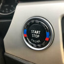 Car Engine Start Stop Button Cover Button Key Ring Trim for BMW E90 E92 E93
